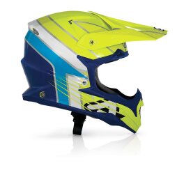 Acerbis Helm Impact Razorblade in gelb blau