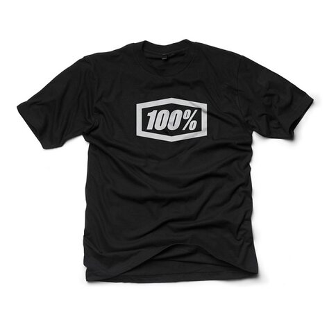 100% T-Shirt Essential in schwarz