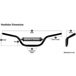 Renthal Lenker Twinwall 996 (Villopoto/Stewart) in schwarz