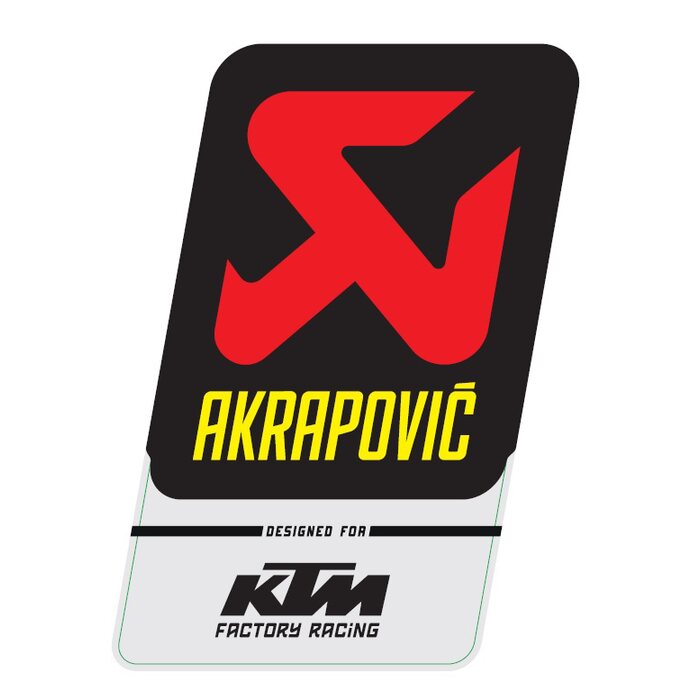 KTM Akrapovič-aufkleber 79005989085 - KTM-Shop24.de
