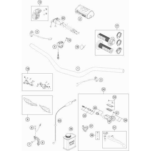 DECKEL HANDBREMSZYLINDER KPL. von KTM - 76013012000 - ktm-shop24 