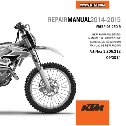 200 390  2014-2018 Werkstatthandbuch Reparaturanleitung  KTM RC 125 250