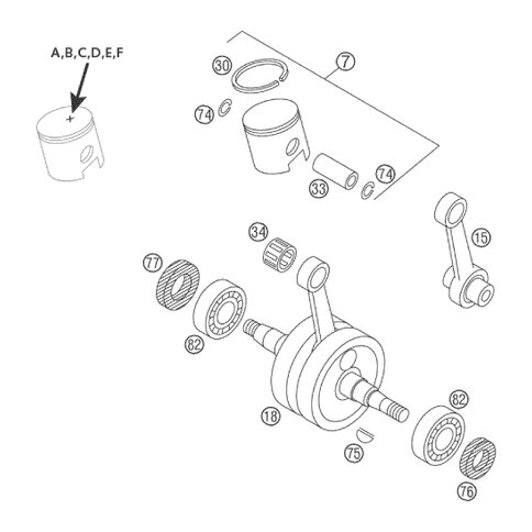 KOLBEN KPL.39,5 B 50 LC 01