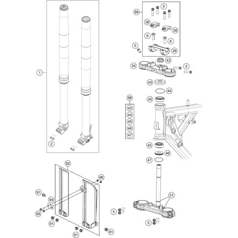 GABELSCHUTZ-SET 65SX