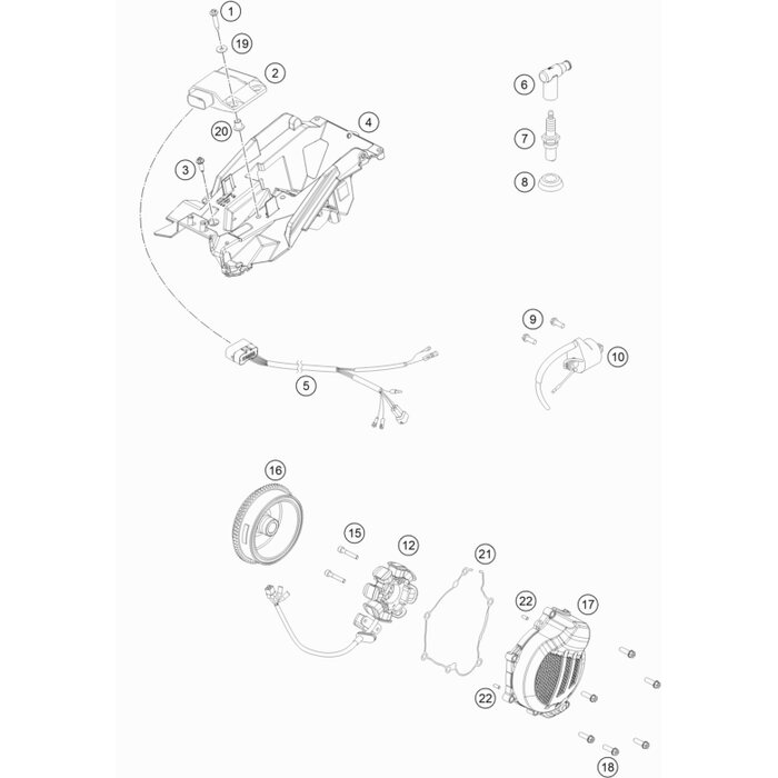 Zündungsdeckel EXC von KTM - 5043010200015 - ktm-shop24.de - KTM 