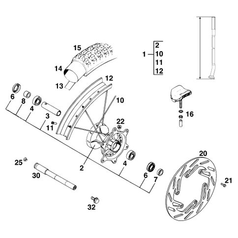 SPEICHE M5X234,5 MM 165 GRAD