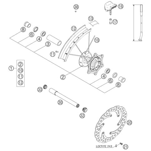 VORDERRAD 1,6X21 EXCEL   06