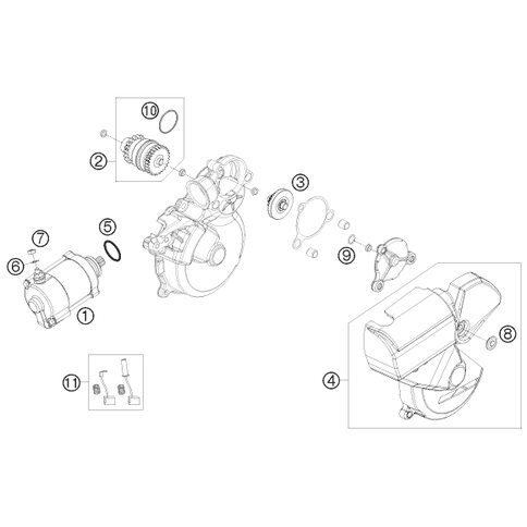 STARTERTRIEBABDECKUNG KPL.07