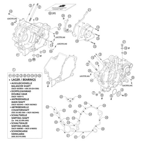 MOTORGEHUSEDICHTUNG LC8  03