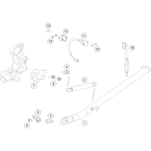 Seitenständersensor von KTM - 60411045000 - ktm-shop24.de - KTM  
