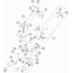 Auspuffkrümmer vorne