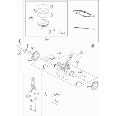 KOLBEN KPL. D=105 GR. I