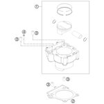 ZYLINDER UND KOLBEN KPL.