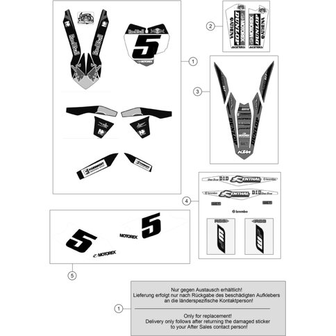 AUFKLEBER-SET GABELSCHUTZ   13