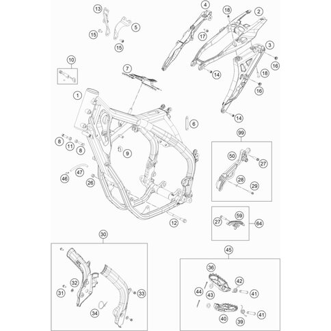Motorstrebe links
