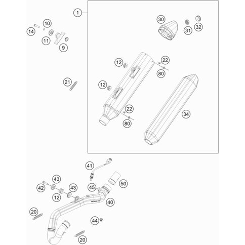 Auspuffkrümmer EXC