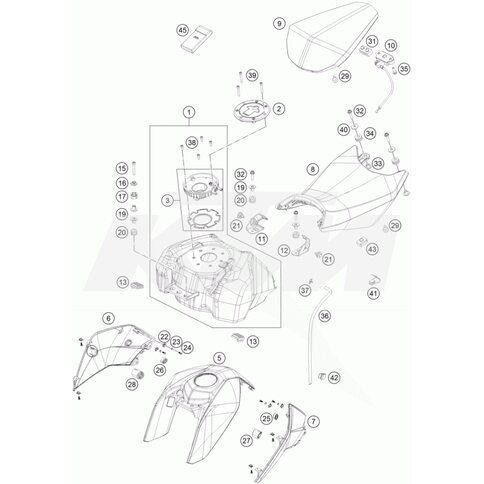 BENZINTANK KPL. USA