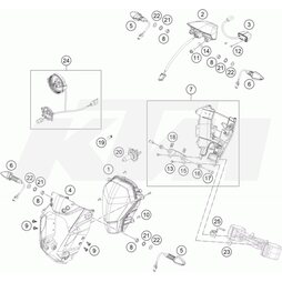 Blinker kpl.vo. li./hi. re. 09 von KTM - 54814025200 - ktm-shop24  