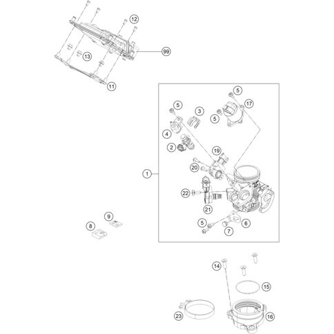 Leistungsdrosselblech 30kW von KTM - 90241001006 - ktm-shop24.de  