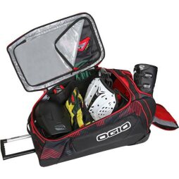 Ogio Big Mouth Wheel Bag Stoke Reisetasche in schwarz-rot