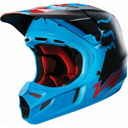 FOX V4 Libra Helm in blau