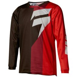 Shift WHIT3 Jugend Tarmac Jersey schwarz rot M