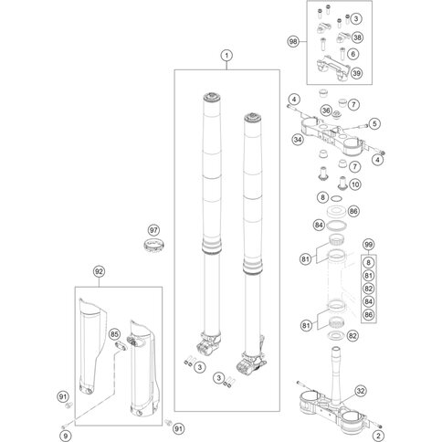 GABELSCHUTZ-SET TC/FC     16