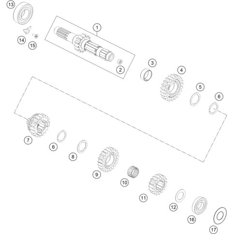 Schieberad 3.G 18Z