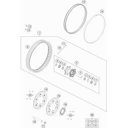 Felge 2.5x21 TL Schw.m.Aufdr.