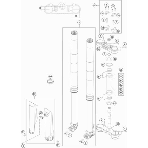 Gabelschutz-Set EXC 2018