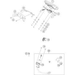 Abdeckung Halter Kombiinstrument