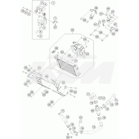 Kühlerverkleidung links