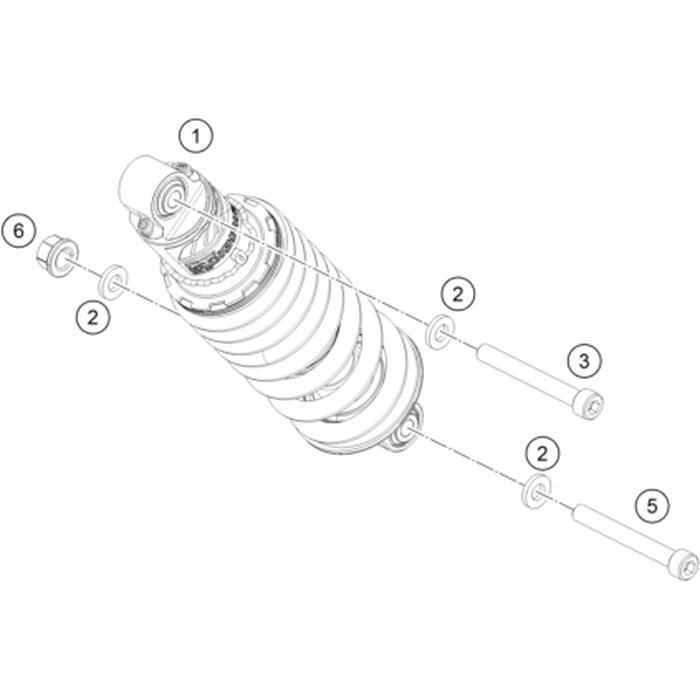 Monoshock 390 HD kpl von KTM - 93304010044 - ktm-shop24.de - KTM  