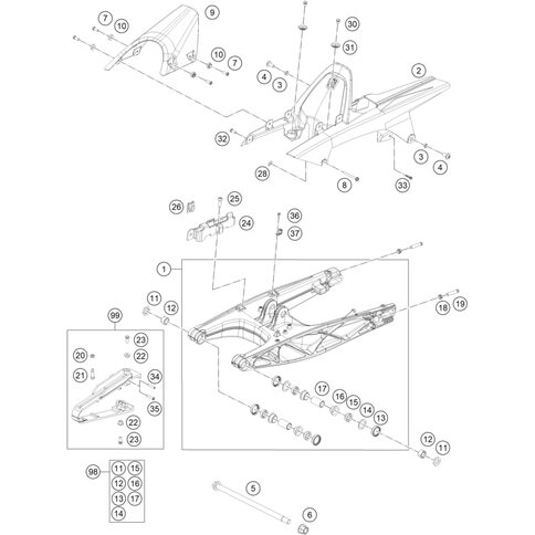 BREMSSCHLAUCHFÜHRUNG HINTEN