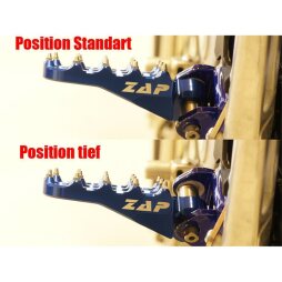 ZAP E-Peg Fußraste KTM SX SX-F EXC EXC-F Freeride HusqvanaTC FC TE FE Low Boy Orange