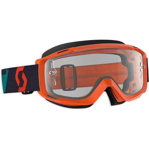 Scott MX Brille Split OTG Orange Türkis Works