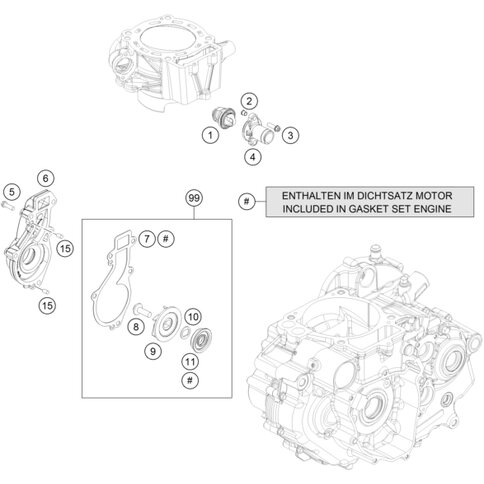 Wasserpumpen Rep. Kit