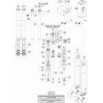 Kolbenstange D12 M9x1 L385 kpl.