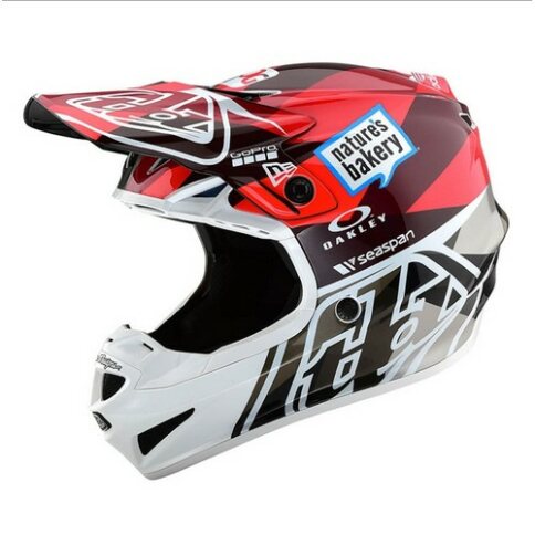 Troy Lee Designs SE4 Helm Jet Replica Orange/Grau