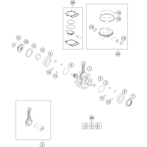 Mutter M27x1 von KTM - 79130018010 - ktm-shop24.de - KTM-Shop24.de 