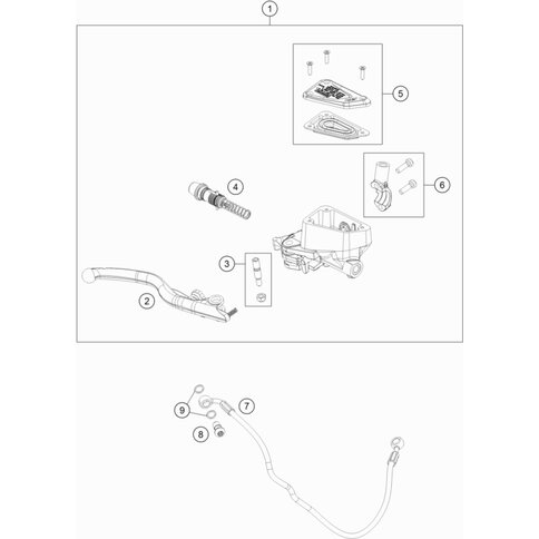 Deckel Bremsflüssigkeitsreservoir kpl. von KTM - 64113031000 - ktm 