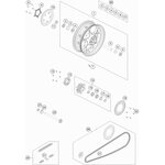 Kette X-Ring 116 Rollen endlos