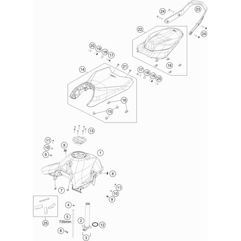 Tankschutzset Metamoll von KTM - 64107012000 - ktm-shop24.de - KTM 