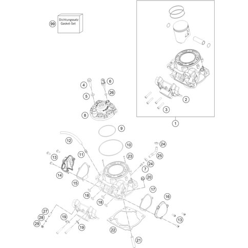 Zylinderkopf 300 EXC