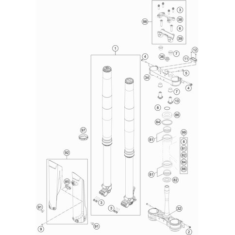 Gabel 350 XC-F/FX 19