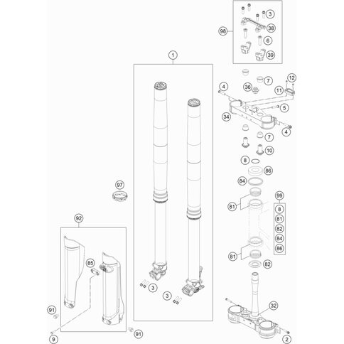 Gabel 250 SX-F/FC US 19