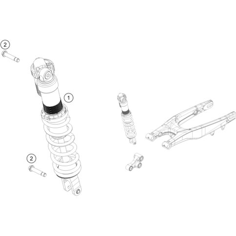 Federbein 125/150 SX/TC US 19