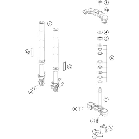 Gabelbr. u. kpl.X=33mm