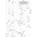 Gabelbrücke oben x= 22mm von KTM - 7670103402204 - ktm-shop24.de 