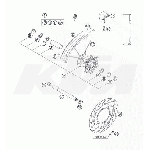 VORDERRAD KPL.1,6X21AUST.